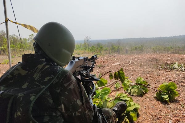 20º RCB realiza exercicio de Tiro das Armas Coletivas