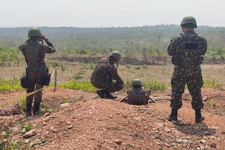 20º RCB realiza exercicio de Tiro das Armas Coletivas 2