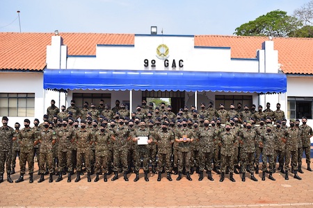 9º GAC recebe Visita do Curso de Artilharia da AMAN 6