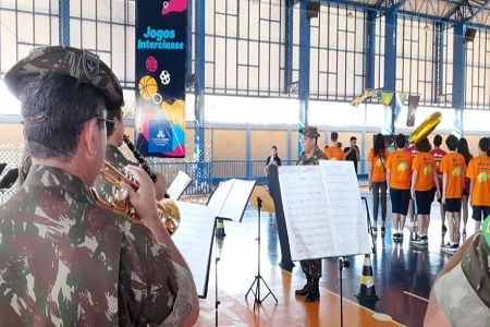 Banda de Música do CMO realiza apresentação em escola da capital 2