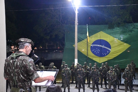 Cerimonia de inauguracao das obras realizadas na Vila Militar Perimetral 23