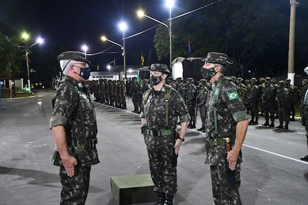 Cerimonia de inauguracao das obras realizadas na Vila Militar Perimetral 24