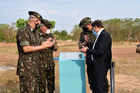 Cerimonia de inauguracao das obras realizadas na Vila Militar Perimetral 4