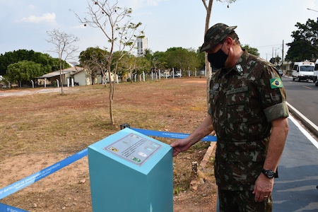 Cerimonia de inauguracao das obras realizadas na Vila Militar Perimetral 6