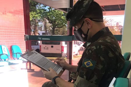 Militares da B Adm ApCMO realizam doacao de sangue 3