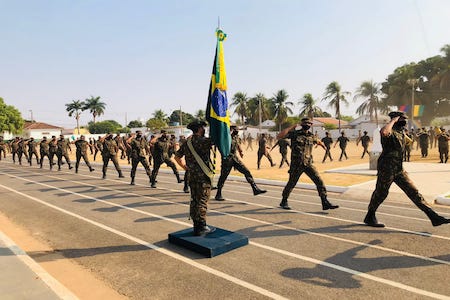 C Fron JAURU realiza juramento solene a Bandeira do Brasil 2