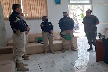 Superintendente da Policia rodoviaria Federal visita 2ª Cia Fron 3